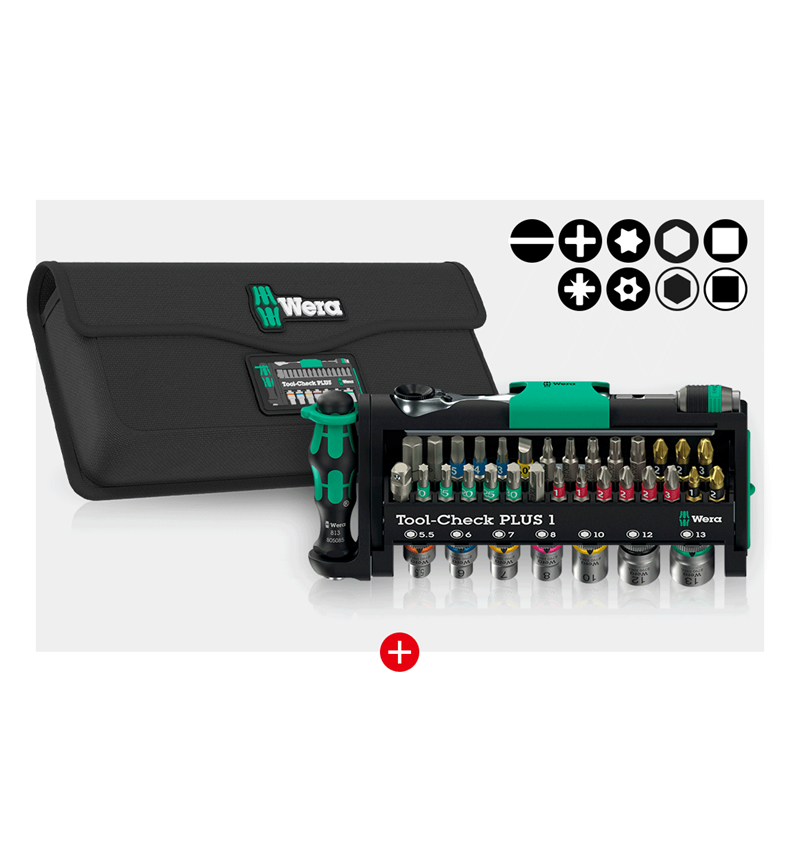 Tools: Wera Tool-Check PLUS 1 + bag