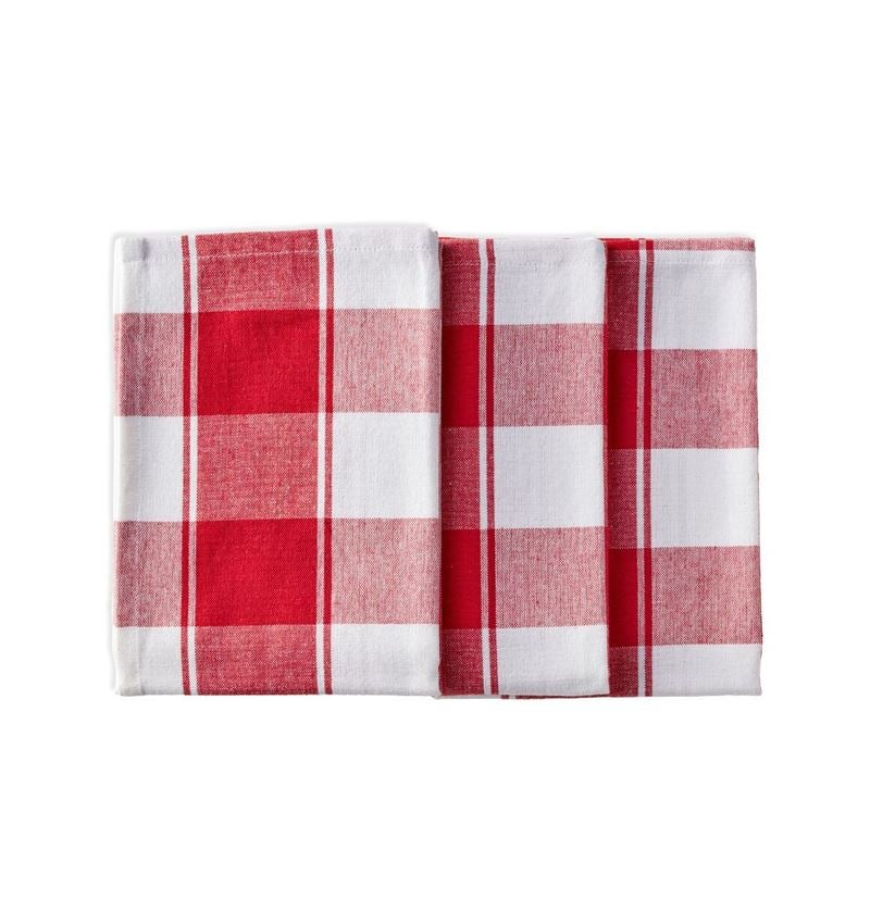 Cloths: Tea towels Color, pack of 3 + red