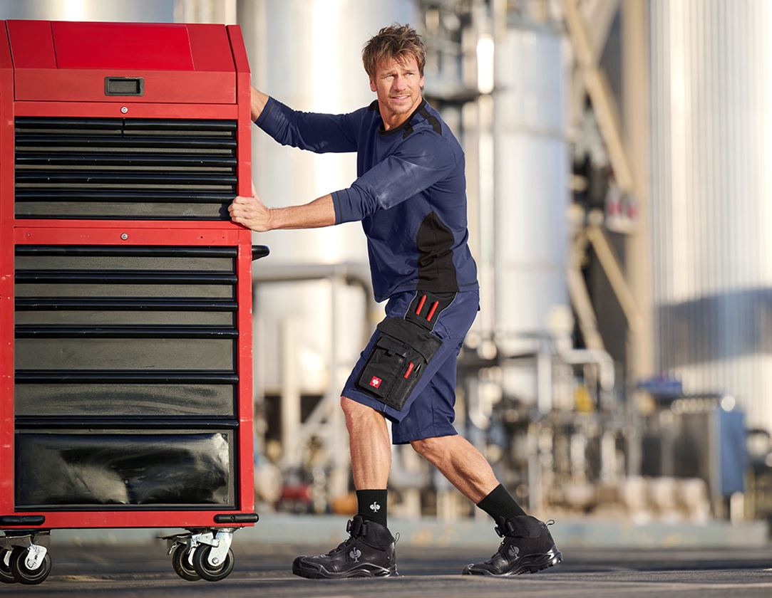 Shirts, Pullover & more: Longsleeve cotton e.s.active + navy/black 2