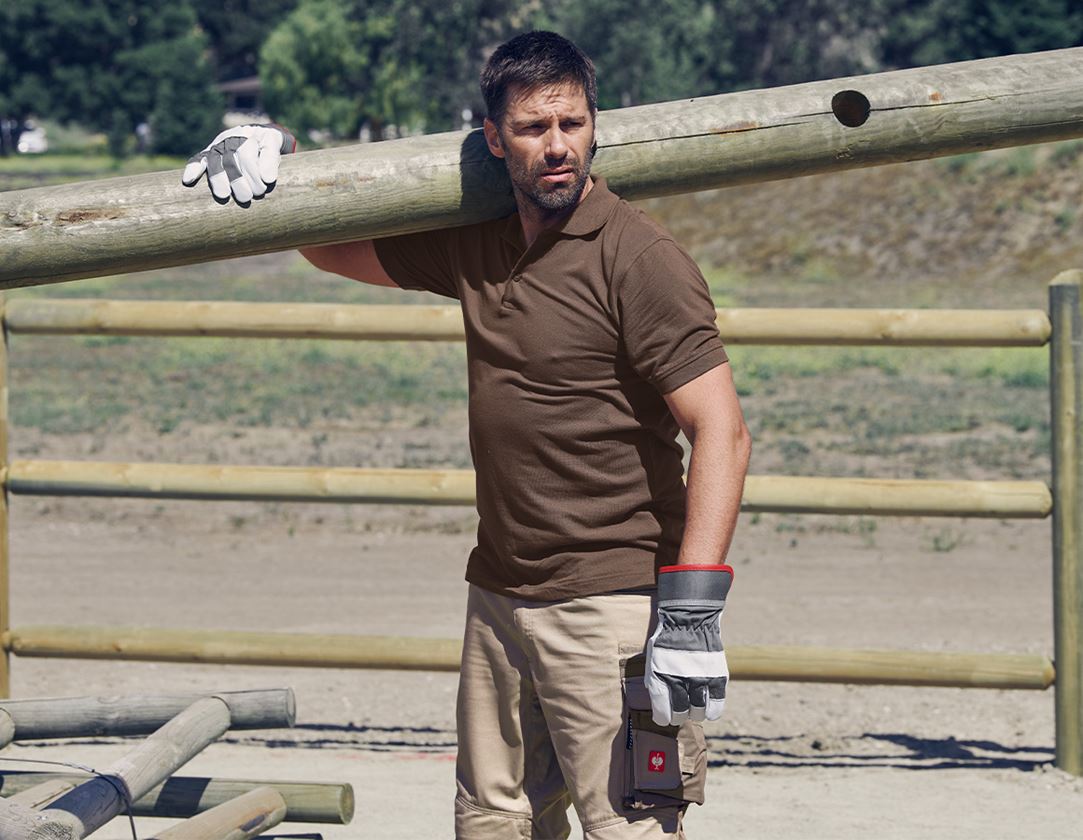 Topics: e.s. Polo shirt cotton + hazelnut