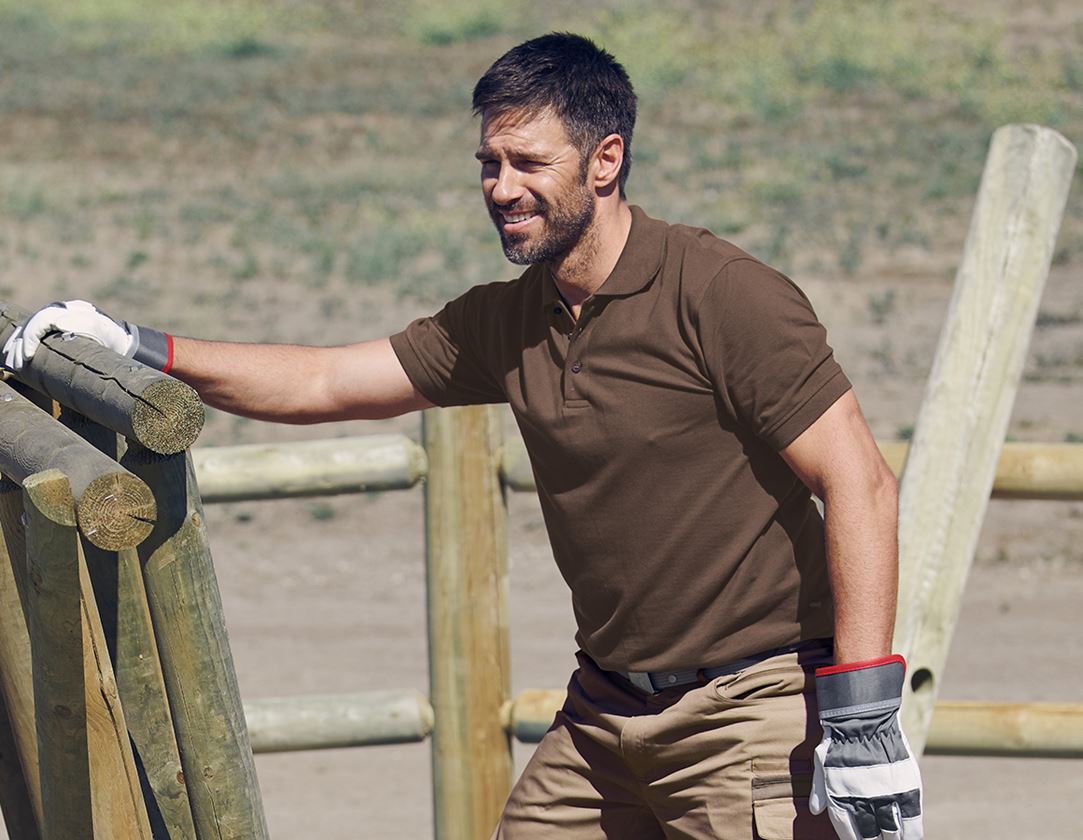 Topics: e.s. Polo shirt cotton + hazelnut 1