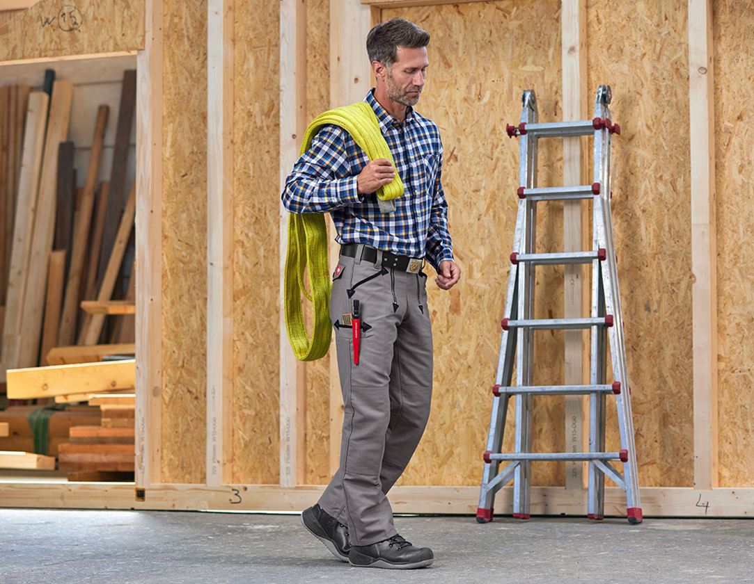 Shirts, Pullover & more: Cotton shirt Malmö + navy/royalblue/yellow 1