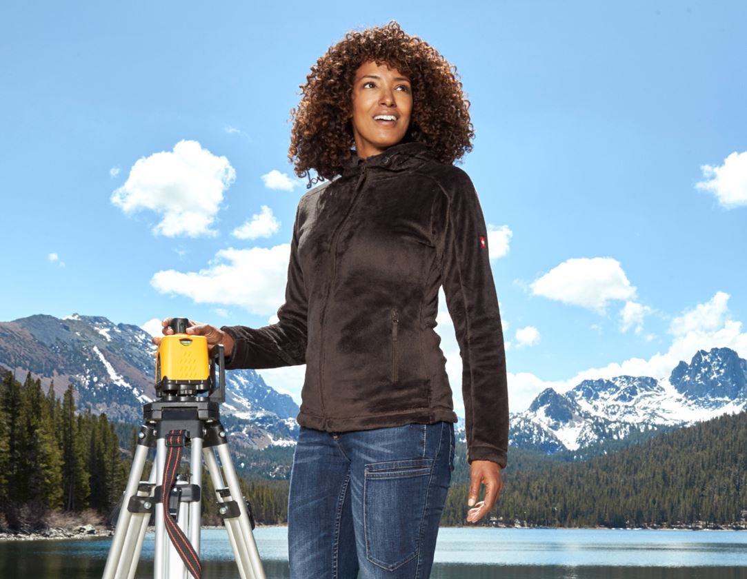Work Jackets: e.s. Zip jacket Highloft, ladies' + chestnut 2