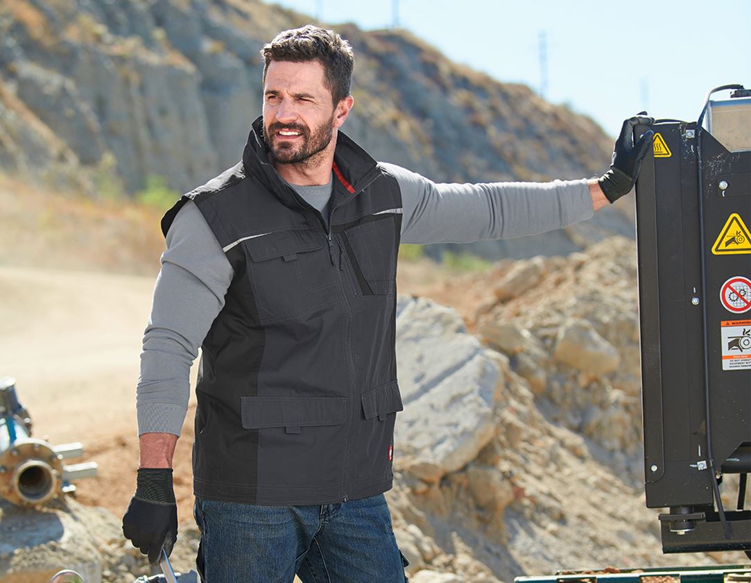 Work Body Warmer: e.s. City bodywarmer + grey/black