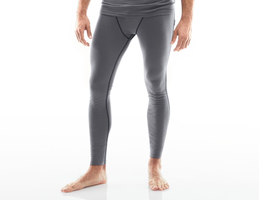 Underwear | Functional Underwear: e.s. Long-pants Merino, men's + cement/graphite