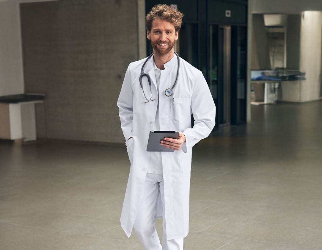 Healthcare |  Work Coats: Work Coat Lutz + white
