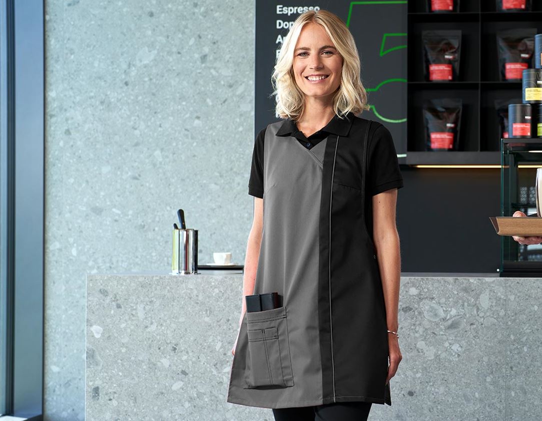 Aprons: Tabard Franziska + grey/black