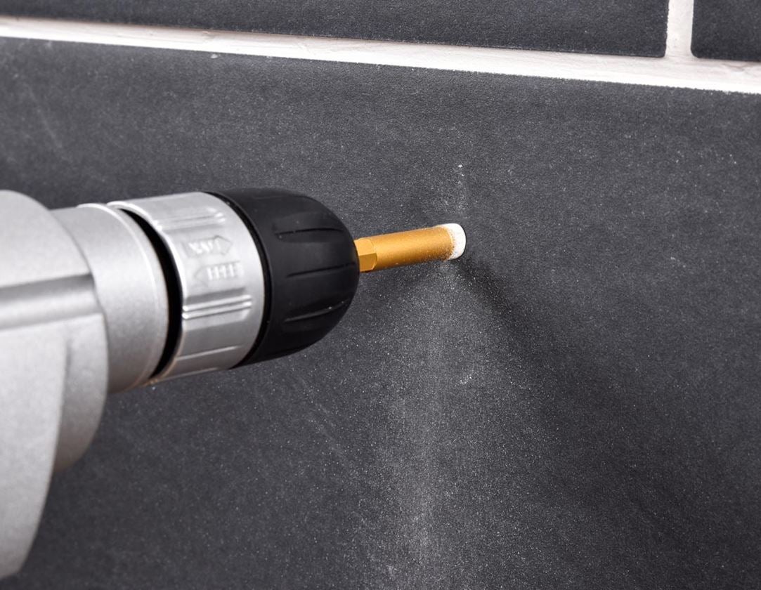 Drills: e.s. Diamond tile drill set, hex shaft 2
