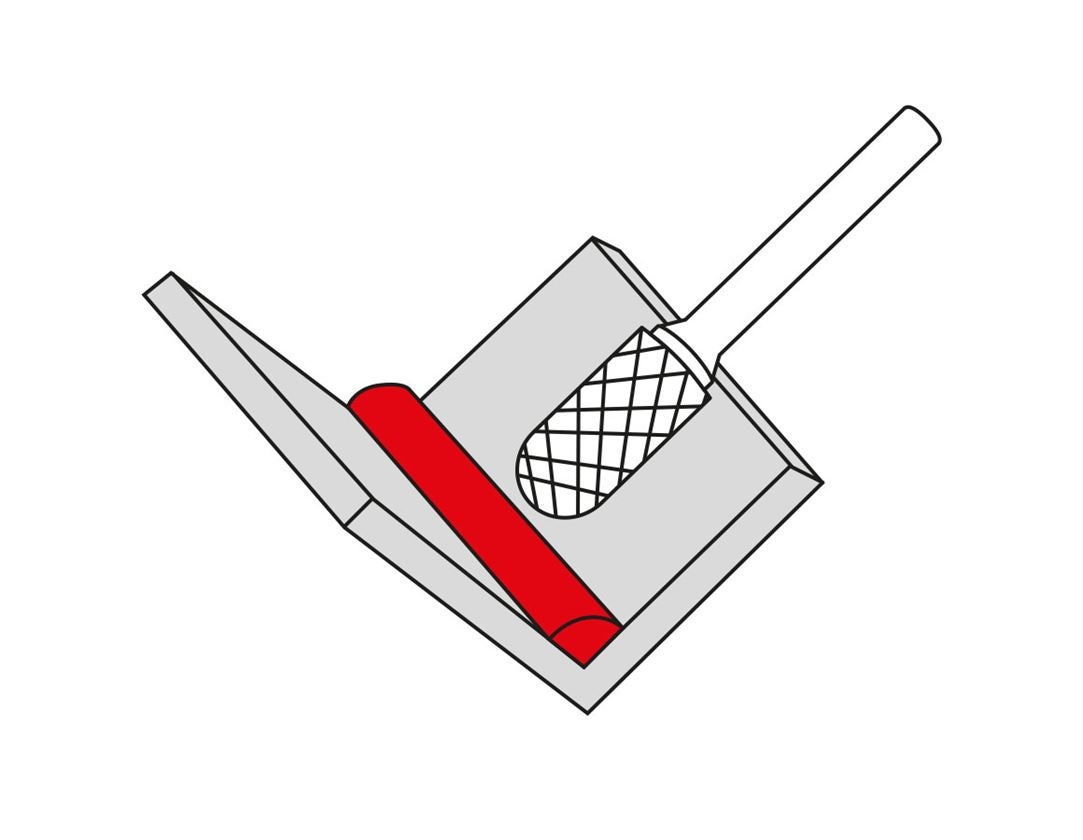 Drills: e.s. HM rotary cutter ball cylind. with radius end
