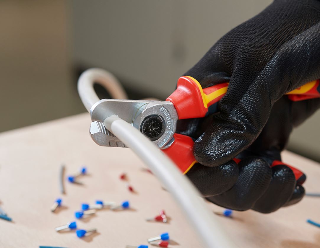 Tongs: e.s. cable cutter VDE