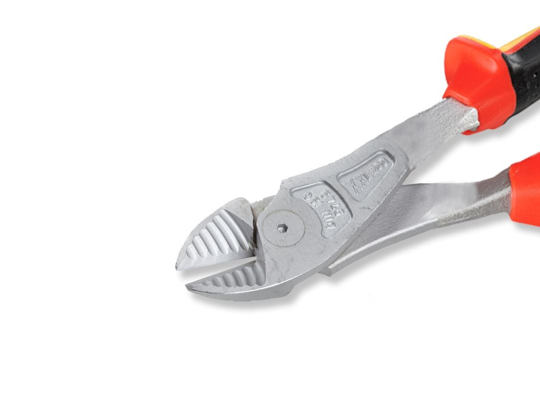 Tongs: e.s. high leverage side cutters VDE