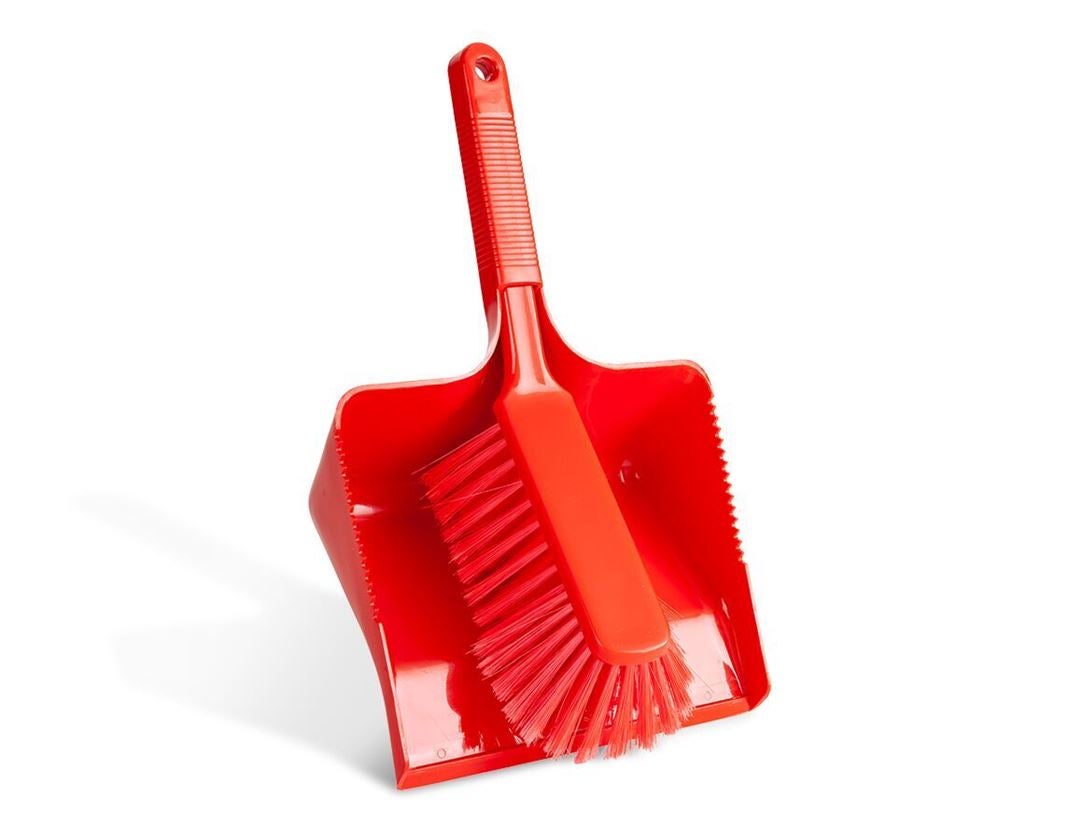 Brooms | Brushes | Scrubbers: Pan and Brush Set + red