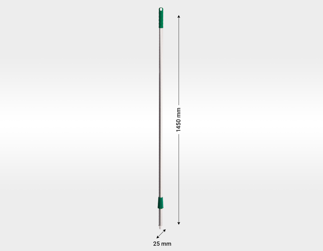 Brooms | Brushes | Scrubbers: Aluminium handle + green