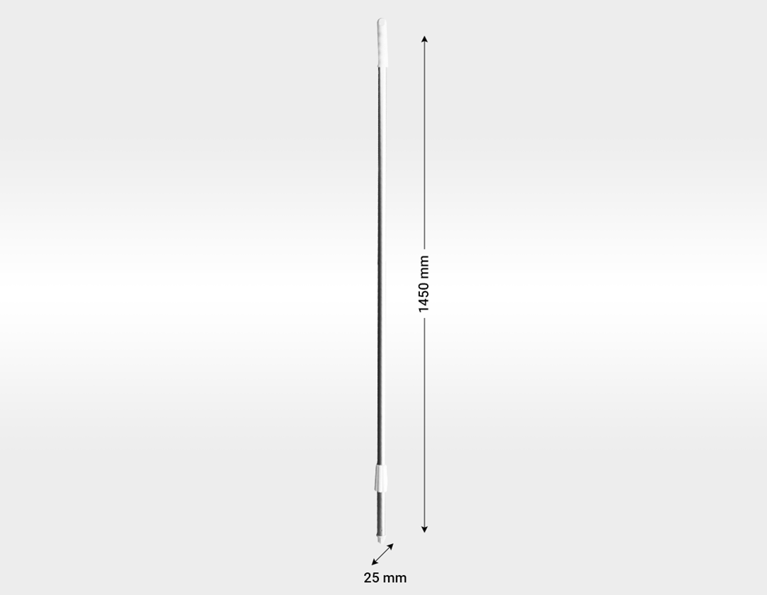 Brooms | Brushes | Scrubbers: Aluminium handle + white