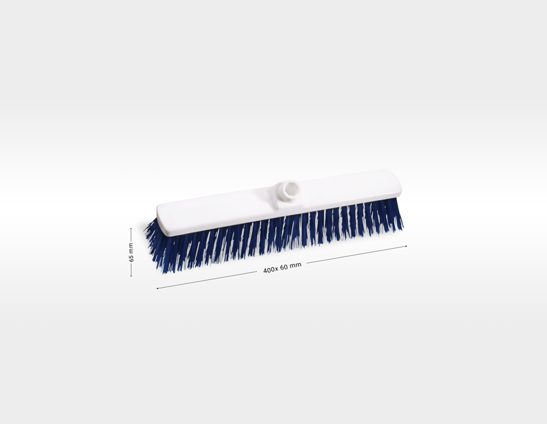 Brooms | Brushes | Scrubbers: Hygiene Broom blue polypropylene 400x60 mm + blue
