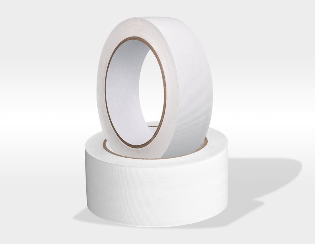 Plastic bands | crepe bands: Plastic adhesive tape, yellow and white + white