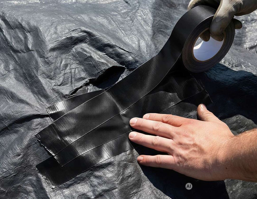 AI-generated / modified - Fabric tape: Fabric adhesive tape + black