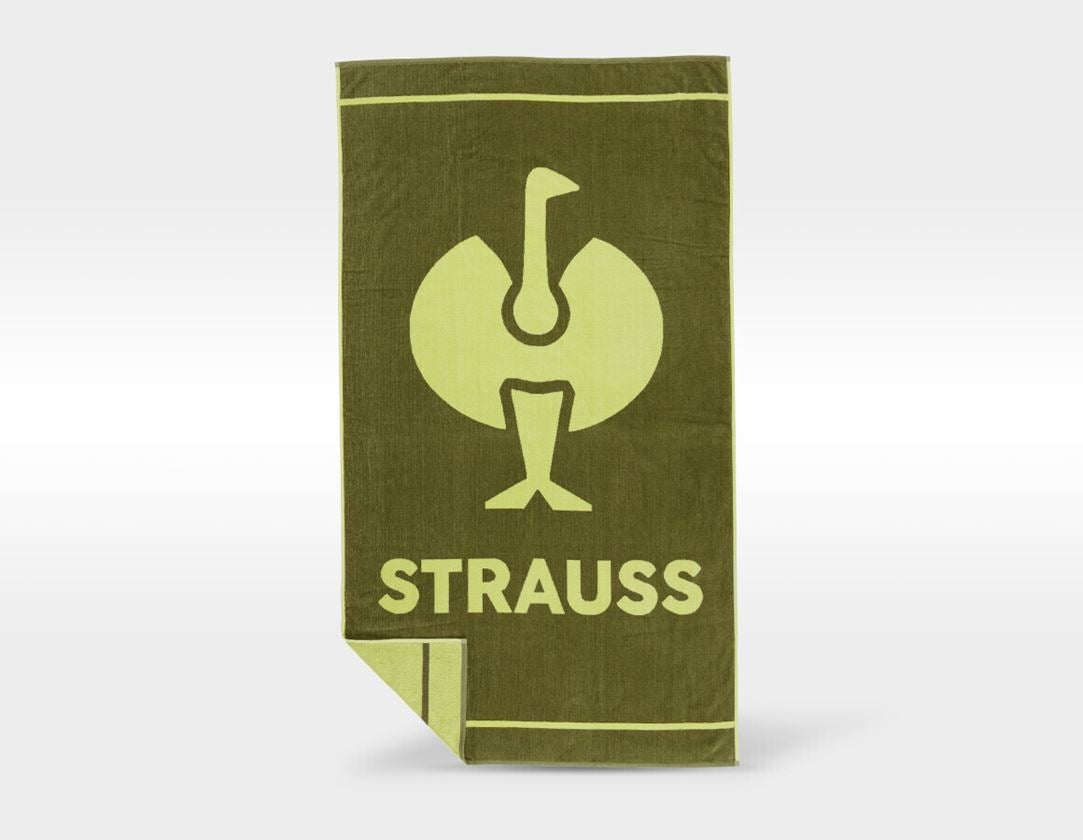 Accessories: e.s. Sauna and beach towel + junipergreen/limegreen