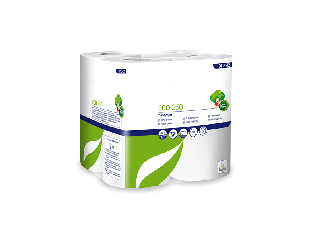 Cloths: 2-ply toilet paper, 64 rolls