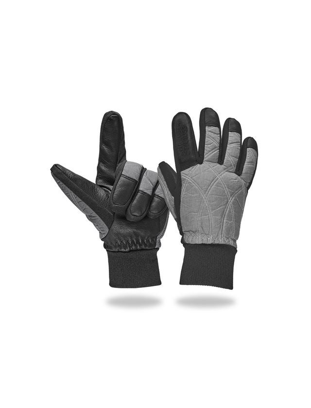 Hybrid: e.s. Winter gloves Hybrid Ice + graphite melange