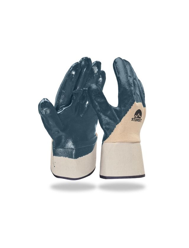 Coated: Nitrile gloves Lith, cuff,pack of 12
