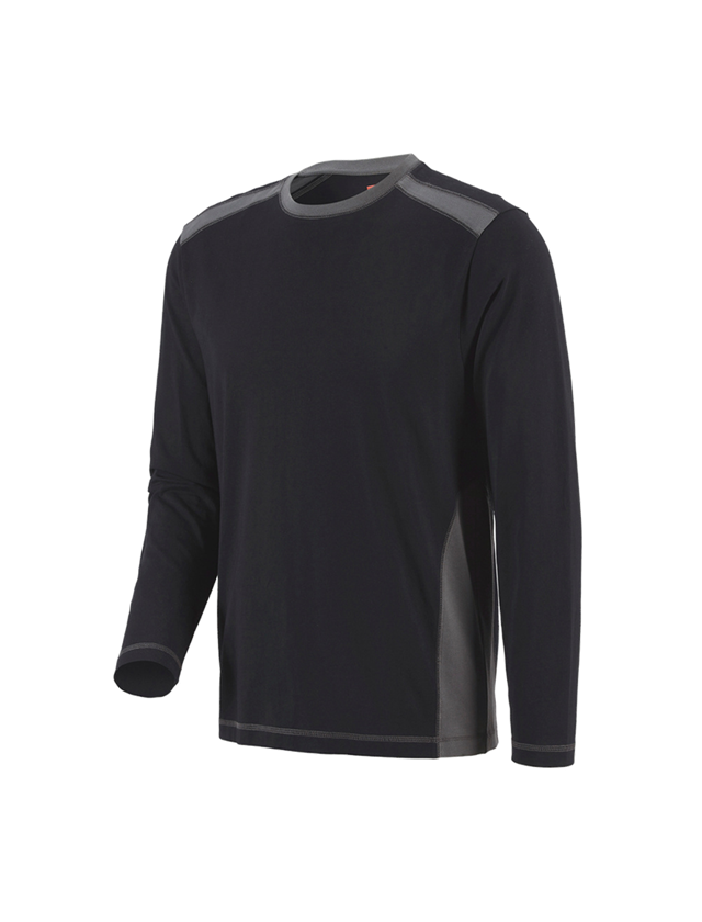 Shirts, Pullover & more: Longsleeve cotton e.s.active + black/anthracite 2