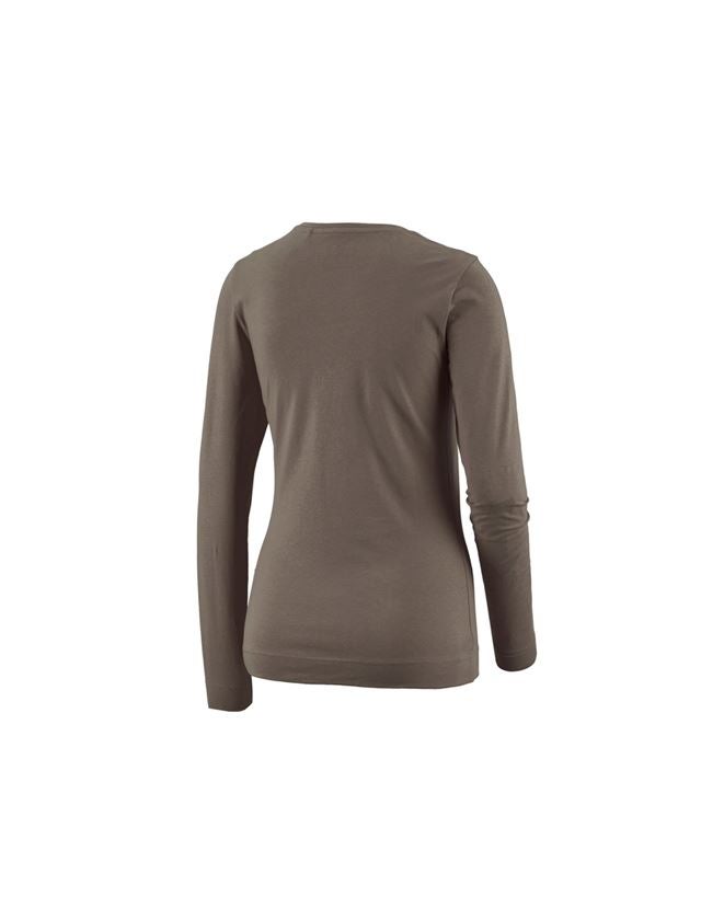 Topics: e.s. Longsleeve cotton stretch, ladies' + stone 3