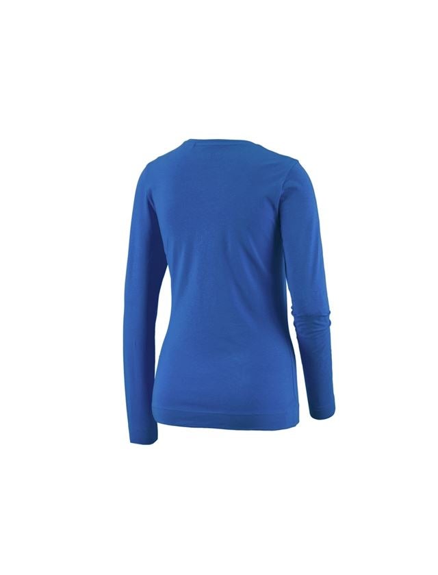Shirts, Pullover & more: e.s. Longsleeve cotton stretch, ladies' + gentianblue 3