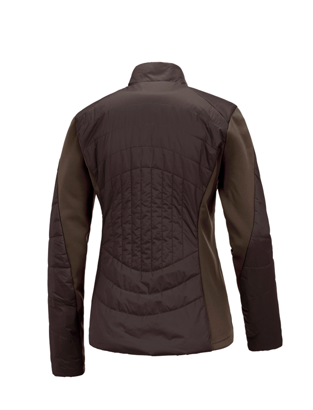 Work Jackets: e.s. Function quilted jacket thermo stretch,ladies + chestnut 4