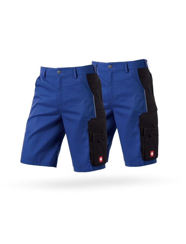 Clothing: Combo-Set: 2x Shorts e.s.active + royalblue/black