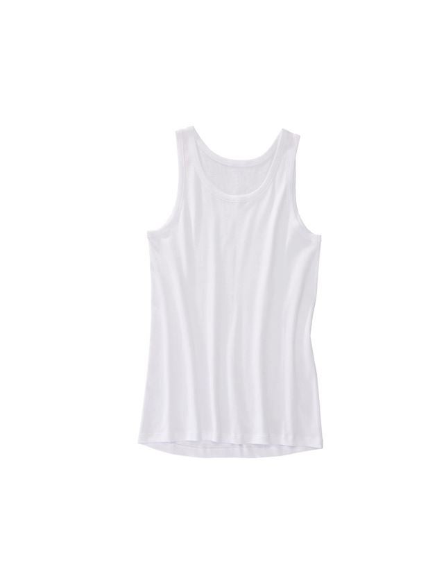 Underwear | Functional Underwear: e.s. Vest fine rib classic + white