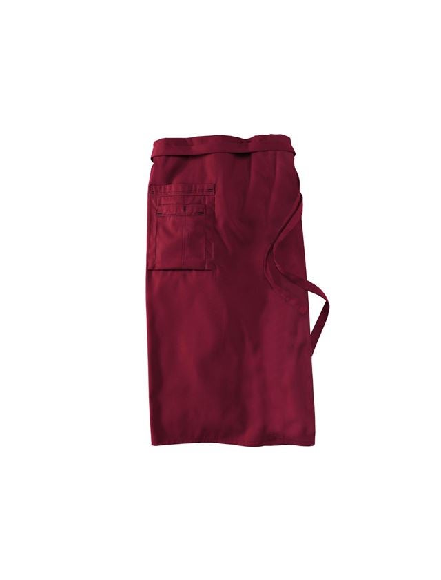 Aprons: Mid-Length Apron + bordeaux/black