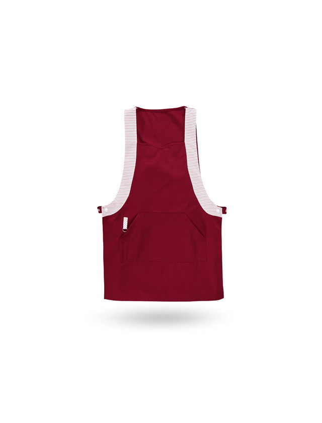 Aprons: Tabard Jutta + bordeaux/white