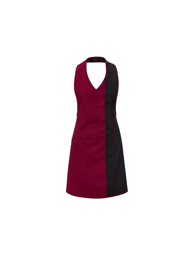 Aprons: Ladies' apron  Teresa + bordeaux/black