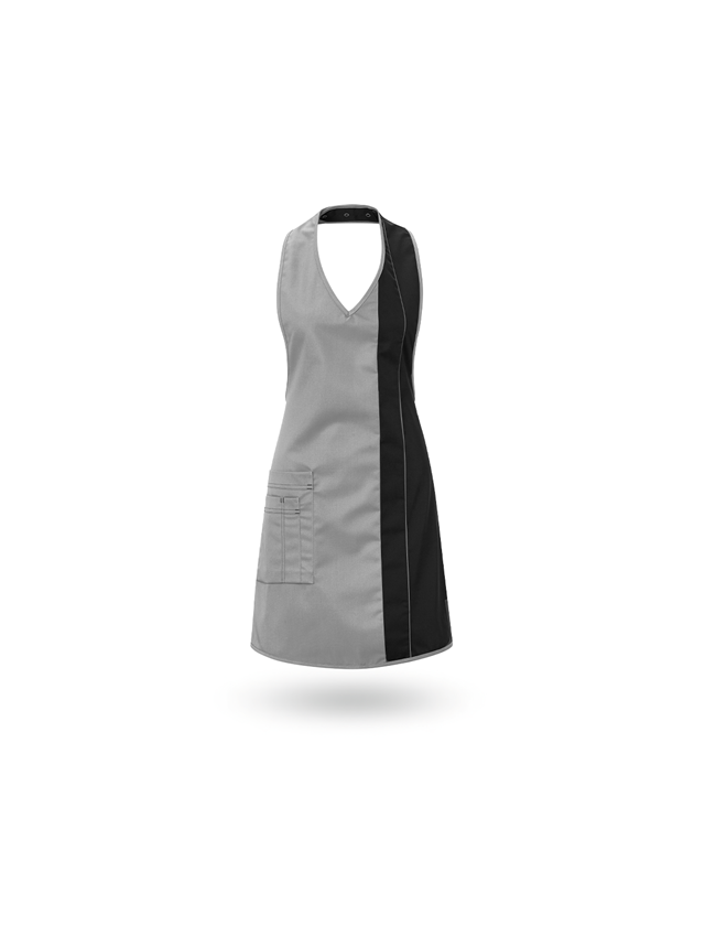 Aprons: Ladies' apron  Teresa + silvergrey/black