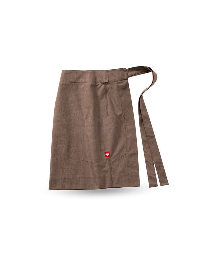 Aprons: Mid-Length Apron e.s.fusion, men's + chestnut melange