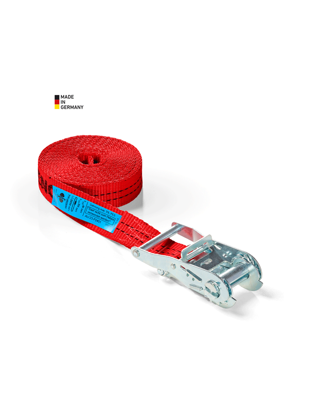 Tension straps: Single-Part Lashing Straps with Ratchet