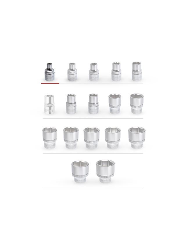 Socket wrench: e.s. Socket wrench insert 3/8 hex