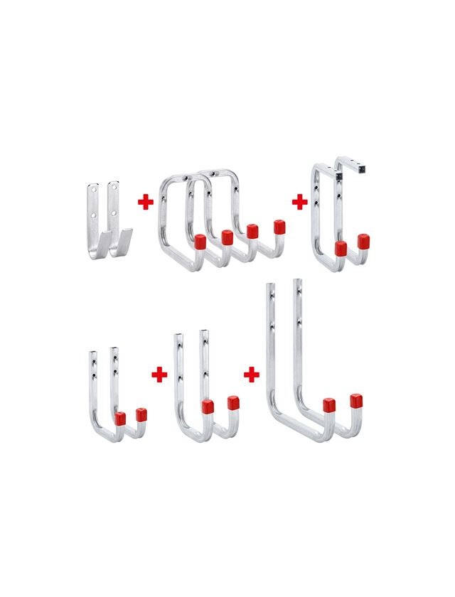Tools & Equipment: Wall hook set, 12-part