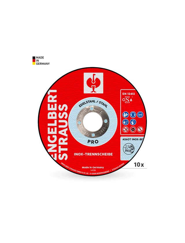 Cutting discs: e.s. Inox cutting disc pro, pack of 10
