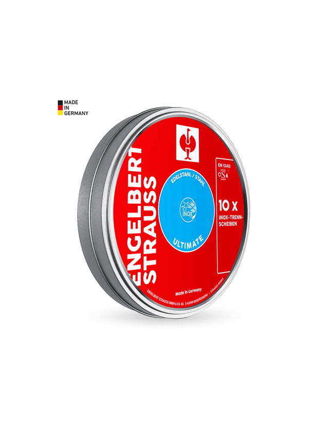 Cutting discs: e.s. Inox cutting disc ultimate,can of 10