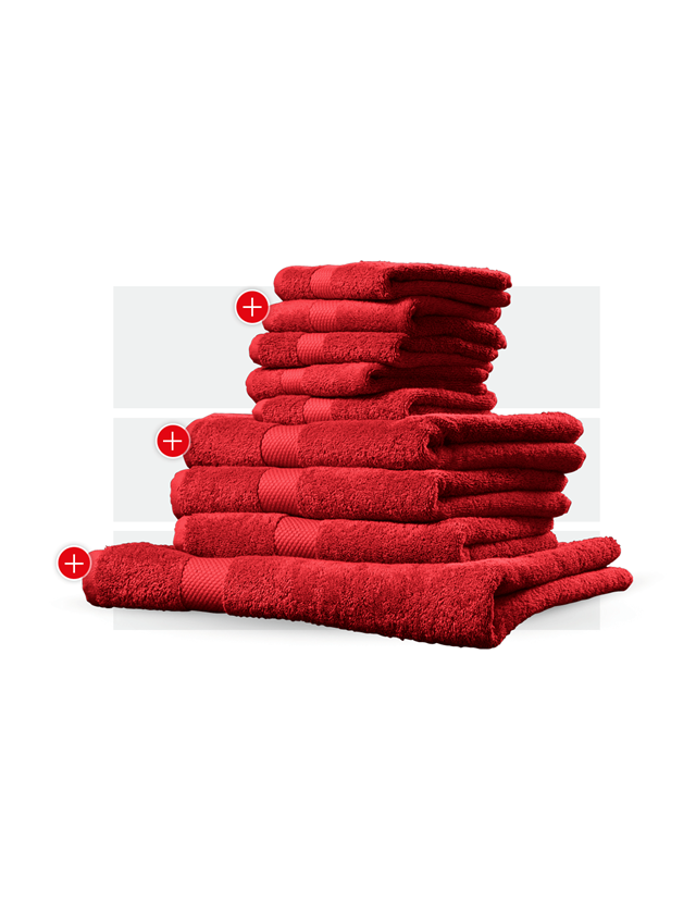 Tools & Equipment: Towel premium gift set + red