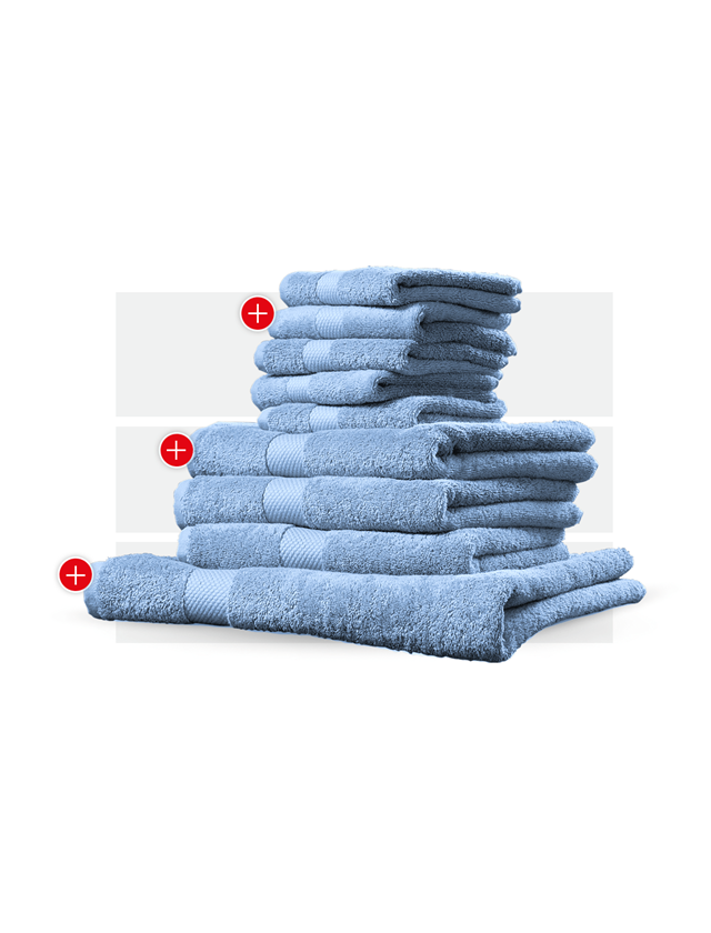 Tools & Equipment: Towel premium gift set + lightblue