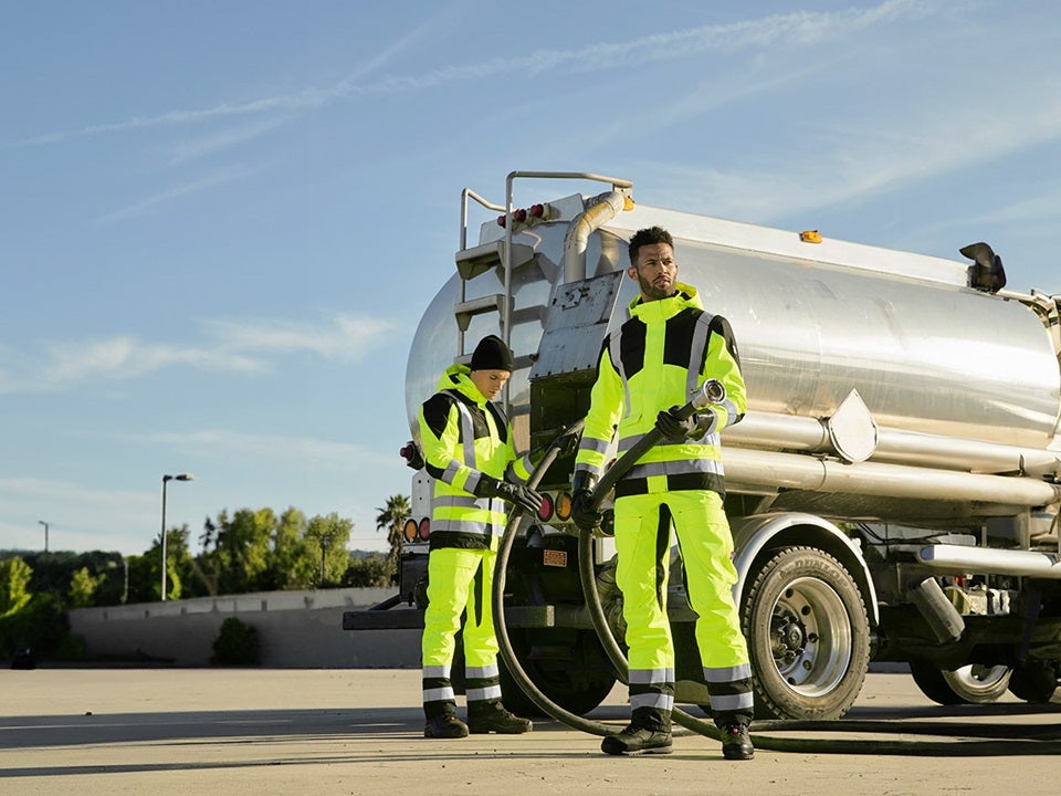 high-vis work jackets EN ISO 20471 Engelbert Strauss for men