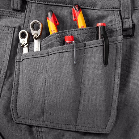 Worker trousers e.s.iconic tool-pouch, men